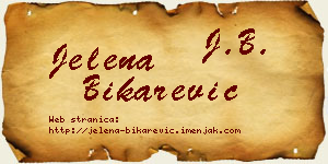 Jelena Bikarević vizit kartica